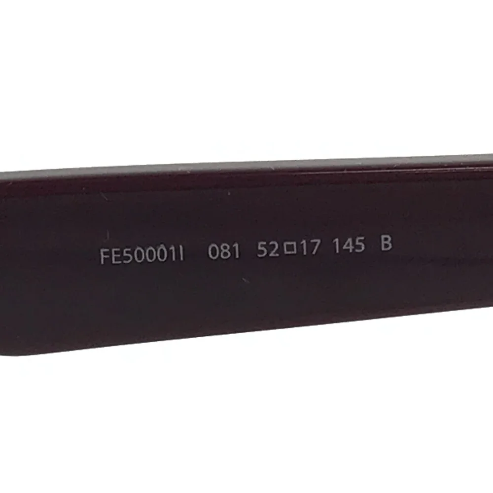 Fendi Eyeglasses Frames FE50001I 081 Polished Purple Cat Eye Full Rim 52-17-145